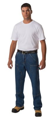 Image showing 0 th Big Bill Men's Relaxed Fit Mid-Rise Work Logger Jeans with Double Reinforced Knees