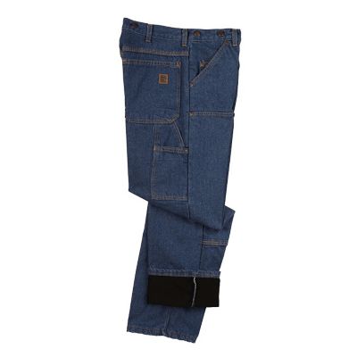 Image showing 3 th Big Bill Men's Relaxed Fit Mid-Rise Work Logger Jeans with Double Reinforced Knees