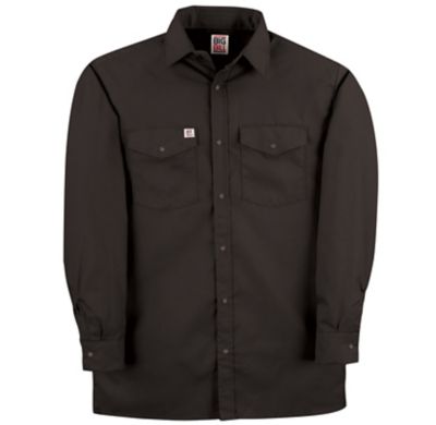 トップス norbit Stand Collar Big Work Shirts Big Bill Men's Premium Long-Sleeve Snap-Front Work Shirt at