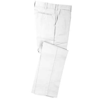Big Bill Men's Low-Rise Polyester/Cotton Work Pants, 42x33,White at ...