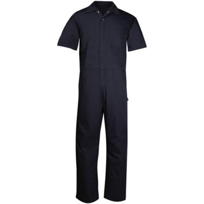 Big Bill Men's Short-Sleeve Lightweight Poplin Work Coveralls