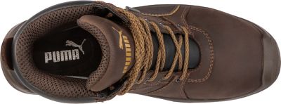 Image showing  Men's Safety Conquest Side Zip Waterproof Work Boots, Brown, 7 in.