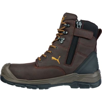 Image showing 6 th Puma Men's Safety Conquest Side Zip Waterproof Work Boots, Brown, 7 in.
