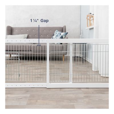 Image showing  Freestanding Pet Gate with Pet Door, Adjustable Width, 22.5 in Height