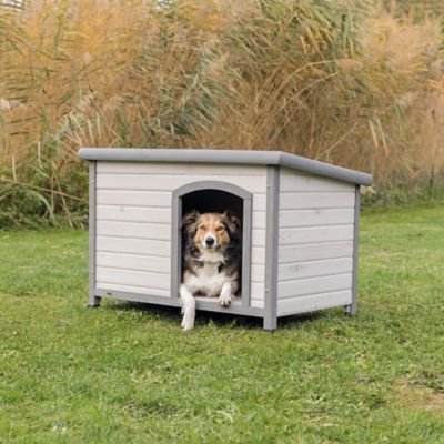 Image showing  Natura Classic Outdoor Wooden Dog House, Gray