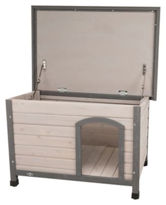 Image showing  Natura Classic Outdoor Wooden Dog House, Gray