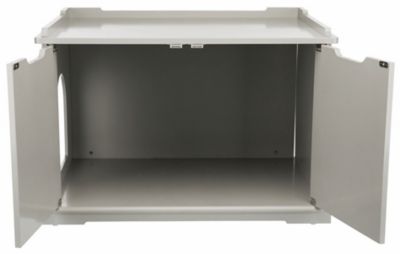 Image showing  Furniture-Style Hidden Cat Litter Box Enclosure and Pet Home Side Table, XL, Gray