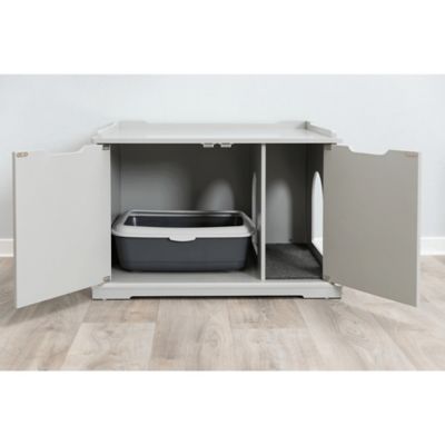 Image showing 8 th TRIXIE Furniture-Style Hidden Cat Litter Box Enclosure and Pet Home Side Table, XL, Gray