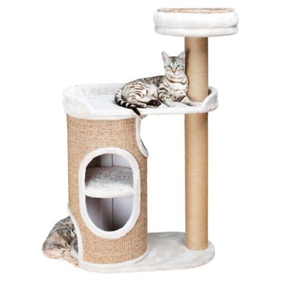 Image showing  46 in. 2-Story Falco Cat Condo Scratching Post