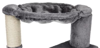 Image showing  27.6 in. Baza Senior Scratching Post with Hammock and 2 Platforms, Easy to Climb, Gray
