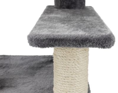 Image showing  27.6 in. Baza Senior Scratching Post with Hammock and 2 Platforms, Easy to Climb, Gray