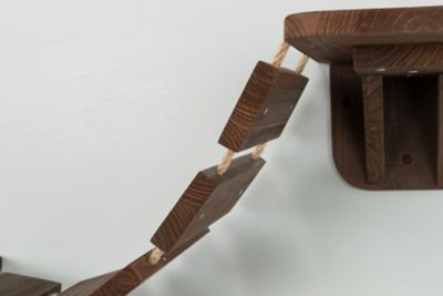 Image showing  Wall Mount Cat Bridge, Three Platforms Linked by Bridge