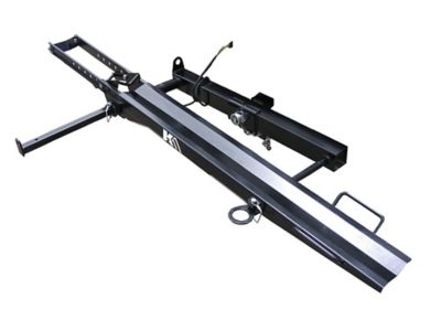 DK2 300 lb. Capacity Hitch-Mounted Motorcycle Carrier, Black Powder-Coat Steel