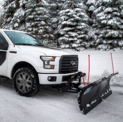 Image showing  Rampage II 82 in. x 19 in. Custom Truck Snow Plow and Kit, Mount Not Included