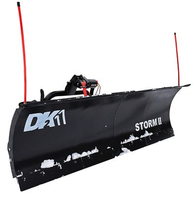 DK2 Storm II 84" x 22" Black Powder coated Steel Custom Truck Snow Plow kit & wireless remote(mount not included)- STOR8422
