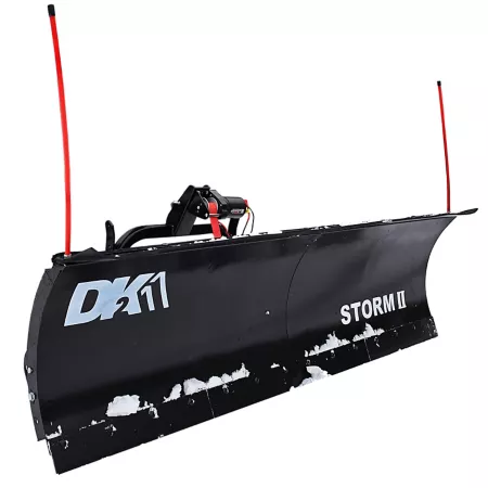 DK2 Storm II 84 in x 22 in Custom Truck Snow Plow Kit in Black Powder Coated Steel and Wireless Remote Bracket Not Included Truck Snow Plows