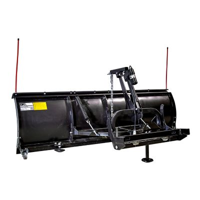 Image showing 8 th DK2 82 in. x 19 in. Elite Powder-Coated Steel Universal Mount T-Frame Snow Plow & Actuator Kit, Black