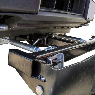 Image showing 10 th DK2 82 in. x 19 in. Elite Powder-Coated Steel Universal Mount T-Frame Snow Plow & Actuator Kit, Black