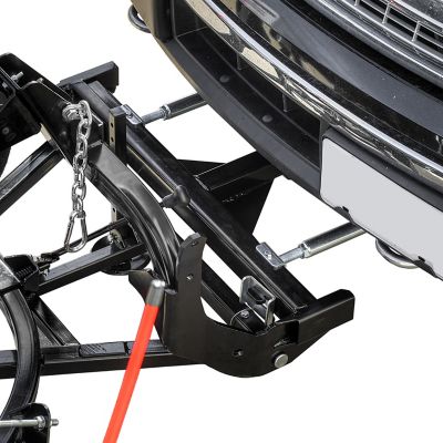 Image showing 11 th DK2 82 in. x 19 in. Elite Powder-Coated Steel Universal Mount T-Frame Snow Plow & Actuator Kit, Black