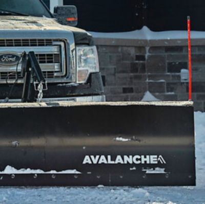 Image showing  84 in. x 22 in. Elite Wireless Electric Actuator Universal Mount T-Frame Snow Plow & Kit