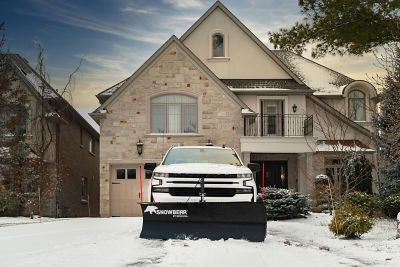 Image showing 10 th DK2 Elite 88 in. x 26 in. Universal mount Black powder coated steel T-Frame actuator Snow Plow & Kit-AVAL8826ELT