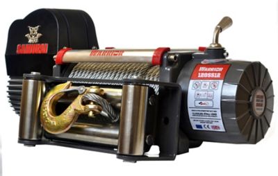 DK2 12,000 lb. Capacity DK2 Electric Powered Planetary Gear Winch with Galvanized Steel Cable, 12V 6.5HP