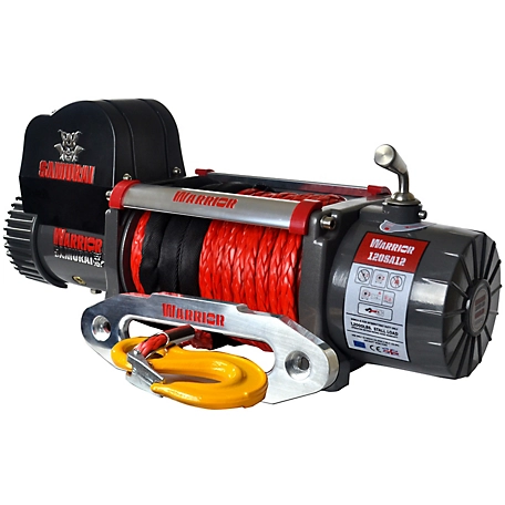 DK2 12,000 lb. Capacity Warrior Samurai Planetary Gear Electric Winch with ARMORTEK Synthetic Rope, 12V, 6.5 HP
