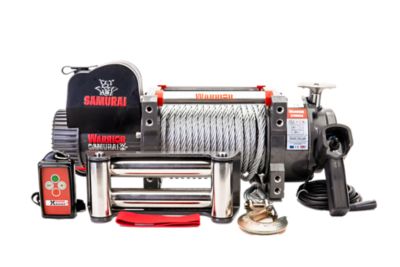 DK2 17,500 lb. Capacity Warrior Samurai Heavy duty Electric Powered Planetary Winch with Galvanized Steel Cable, 12V 7HP