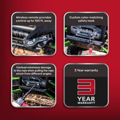 Image showing  6,000 lb. Capacity Synthetic Rope Truck Winch