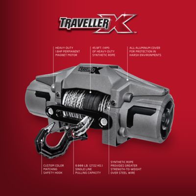 Image showing  6,000 lb. Capacity Synthetic Rope Truck Winch