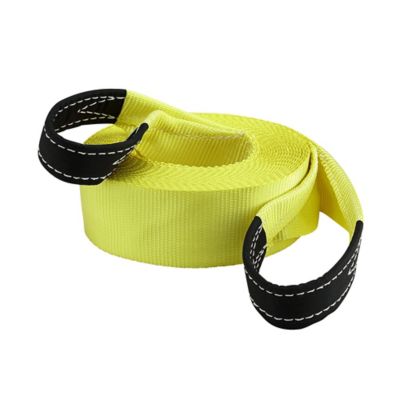 Traveller 3 in. x 30 ft. Tow Strap with Loops, 4,400 lb. Safe Work Load