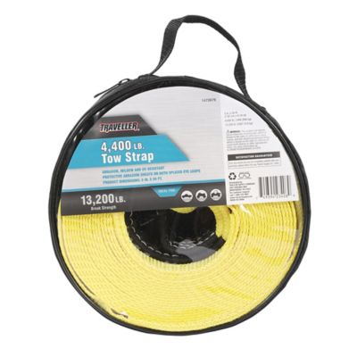 Image showing  3 in. x 30 ft. Tow Strap with Loops, 4,400 lb. Safe Work Load