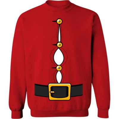 Goodie Two Sleeves Men's Fat Santa Christmas Fleece