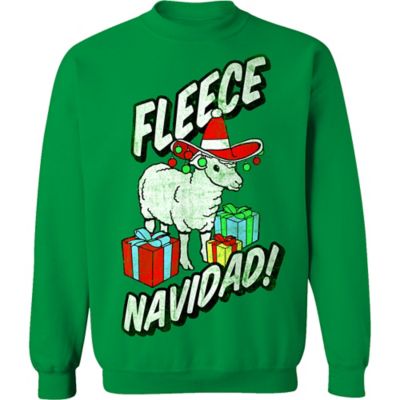 Goodie Two Sleeves Men's Fleece Navidad Christmas Fleece