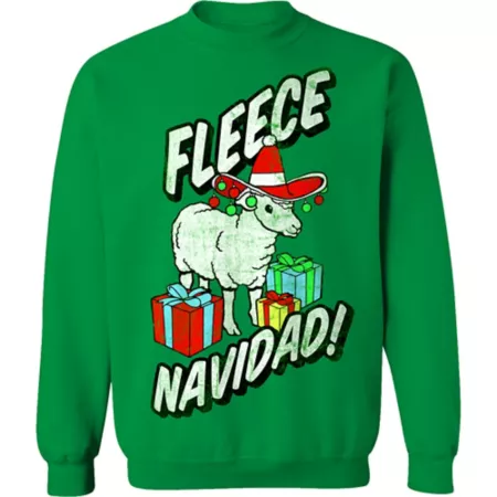 Farm Fed Clothing Men's Navidad Christmas Fleece Women's Sweatshirts