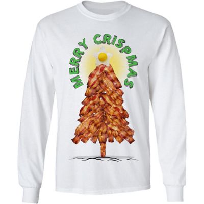 Goodie Two Sleeves Men's Long-Sleeve Merry Crispmas Christmas Shirt