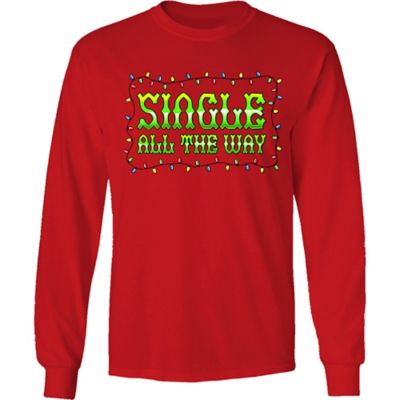 Farm Fed Clothing Men's Long-Sleeve Single All the Way Christmas Shirt