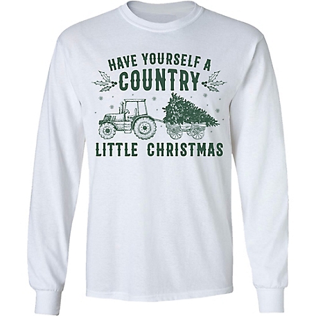 Farm Fed Clothing Men's Long-Sleeve Country Christmas Shirt