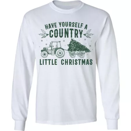 Farm Fed Clothing Men's Long Sleeve Christmas Shirt Men's T-Shirts