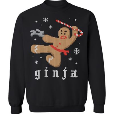 Goodie Two Sleeves Men's Takes Ginja Bread Christmas Fleece