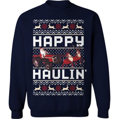 Goodie Two Sleeves Men's Happy Haulin Christmas Fleece