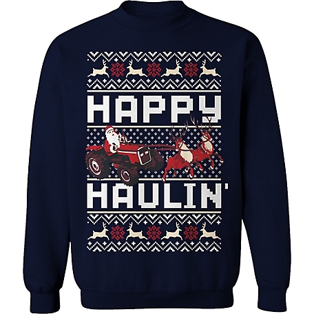 Farm Fed Clothing Men's Happy Haulin Christmas Fleece
