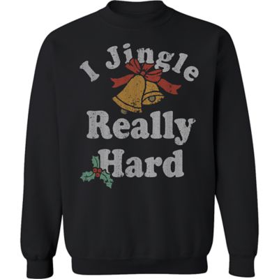 Goodie Two Sleeves I Jingle Really Hard Christmas Fleece