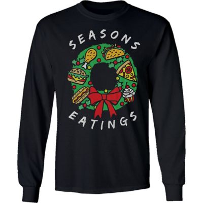 Farm Fed Clothing Men's Long-Sleeve Seasons Eatings Christmas Shirt