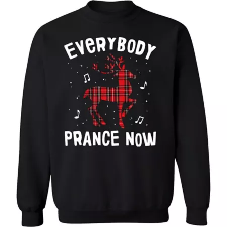 Farm Fed Clothing Everybody Prance Now Men's Christmas Fleece Women's Sweatshirts