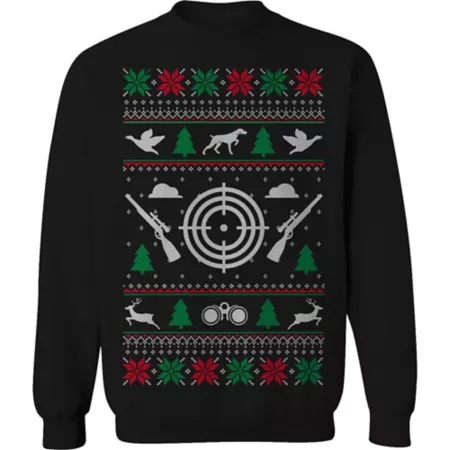 Farm Fed Clothing Men's Merry Huntmas Christmas Fleece Women's Sweatshirts