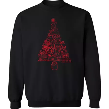 Farm Fed Clothing Men's Christmas Tree Fleece Men's Sweatshirts