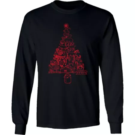 Farm Fed Clothing Men's Long Sleeve Christmas Tree Shirt Men's Sweatshirts