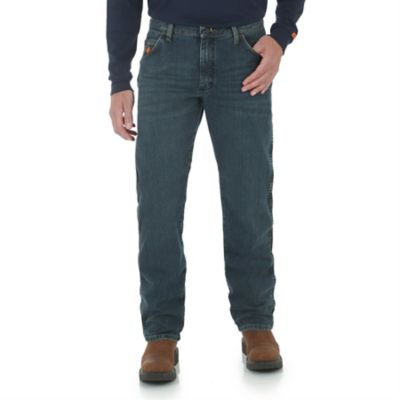 Wrangler Men's FR Flame-Resistant Regular Fit Mid-Rise Advanced Comfort Work Jeans