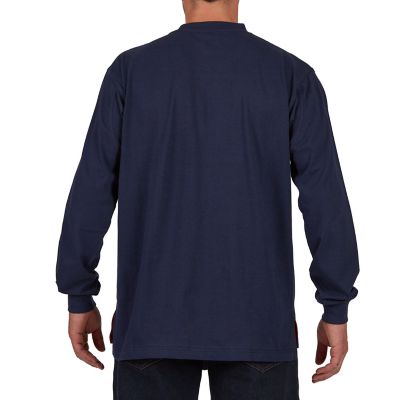 Image showing  Men's Long-Sleeve Extended Tail Pocket T-Shirt